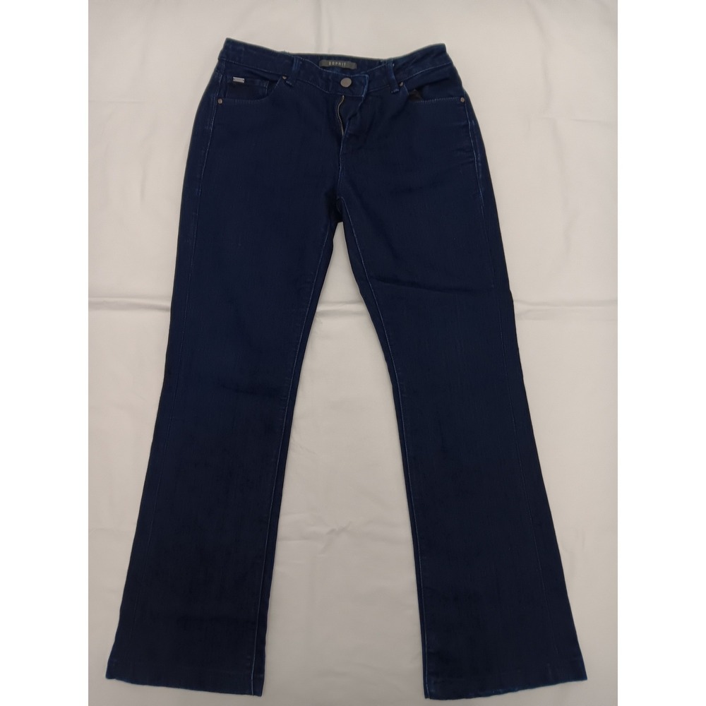 Esprit Women Dark Wash Bootcut Jeans Size 28X28 Premium Collection Denim